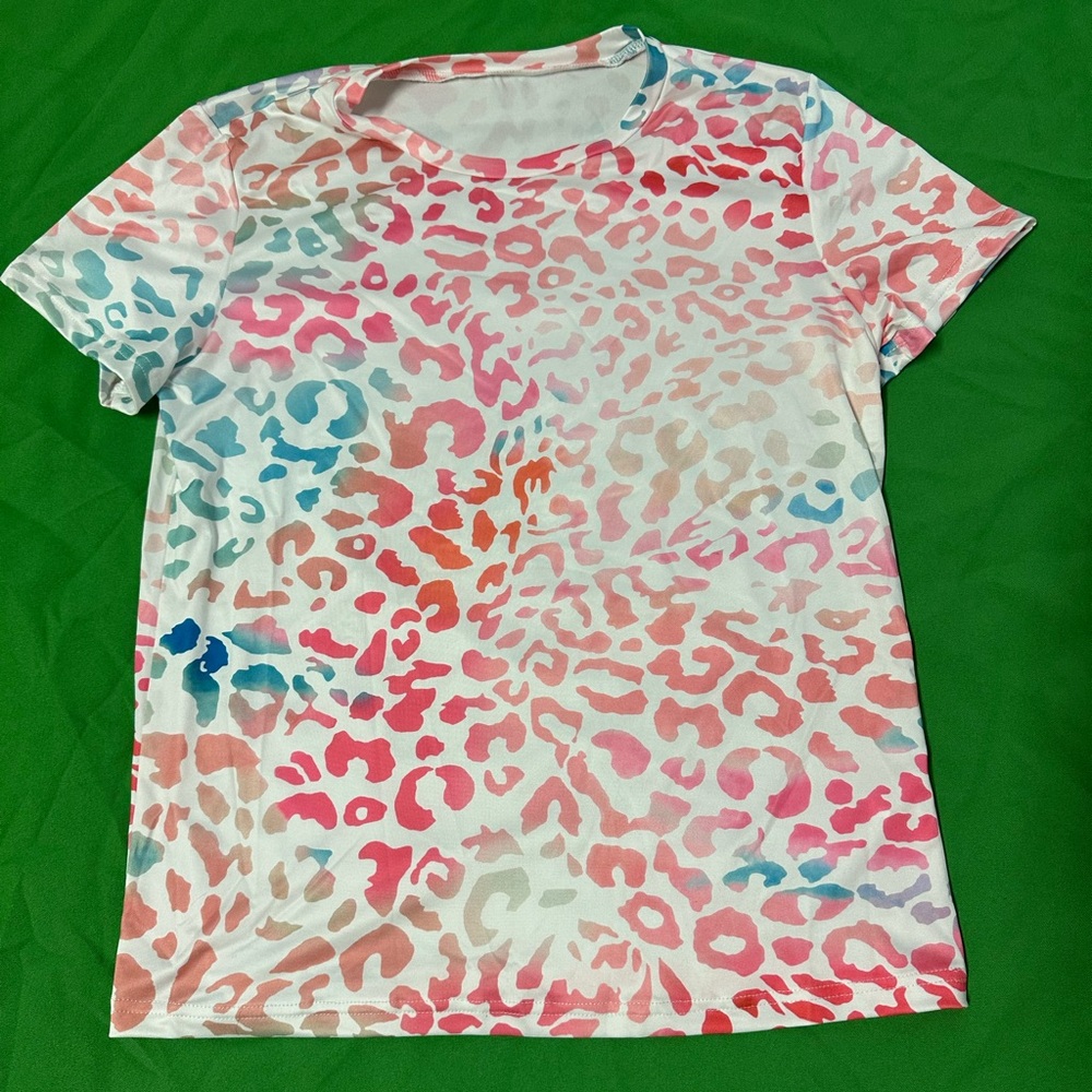 Multi colored Leopard Print Shirt